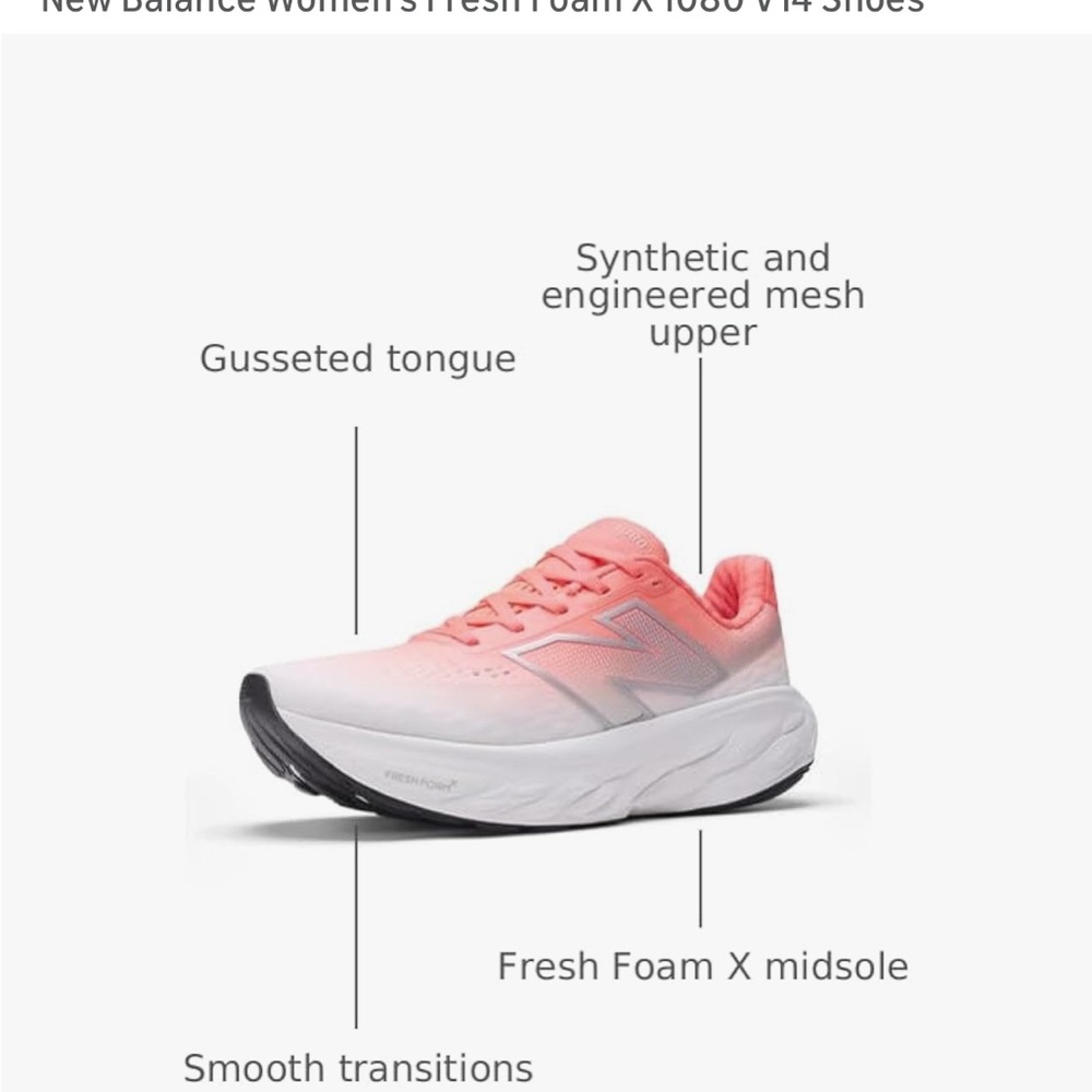 New Balance Women's fresh foam x1080 v14 shoes - Picture 11 of 12